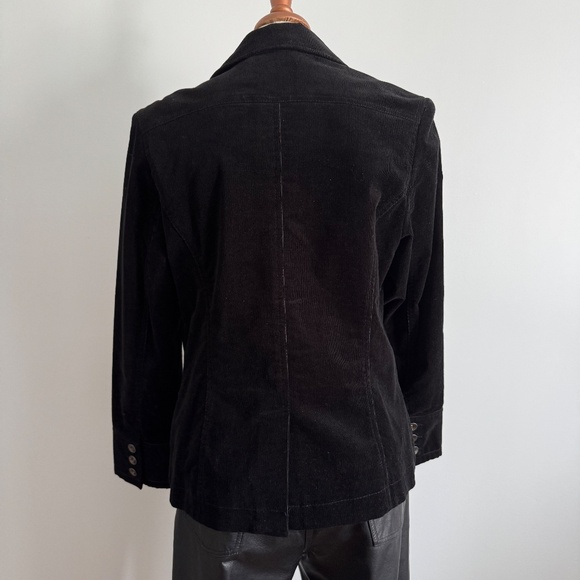 Lady Hathaway - Black Corduroy Blazer - Jacket - Picture 5 of 10